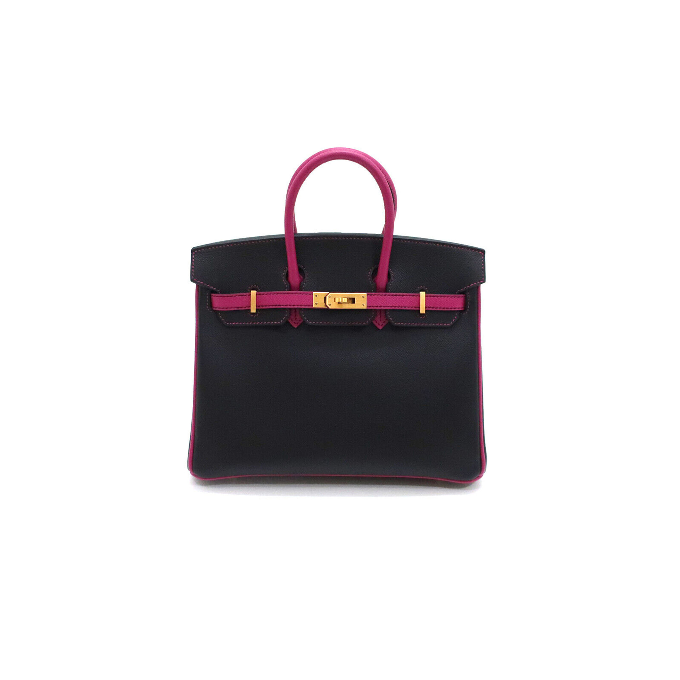 H**mes birkin 30 epsom black and rose red gold buckle h028369ck19 (30*23*15cm)